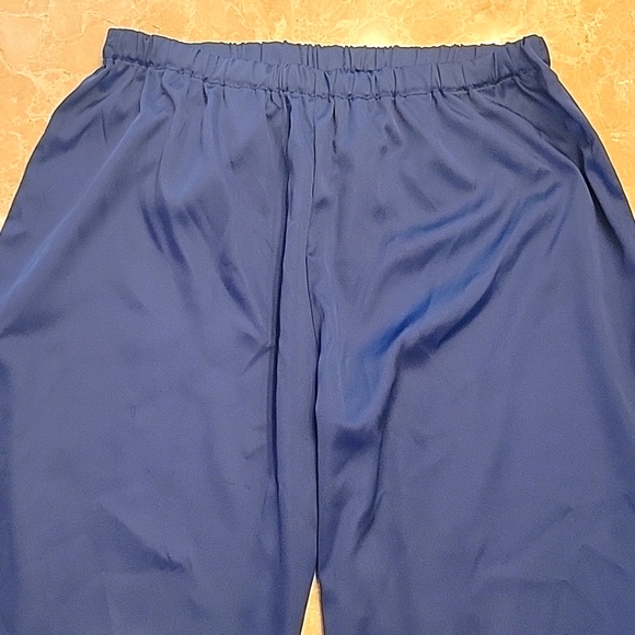 Identity Lingerie Baby Blue Silky Pajama Bottoms, M/L - Picture 9 of 15